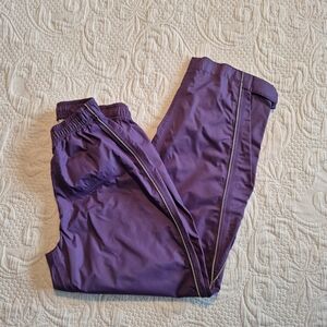 REI girls XS or 6-7 splash pants, ankle adj. elastic waist sealed seams VGUC